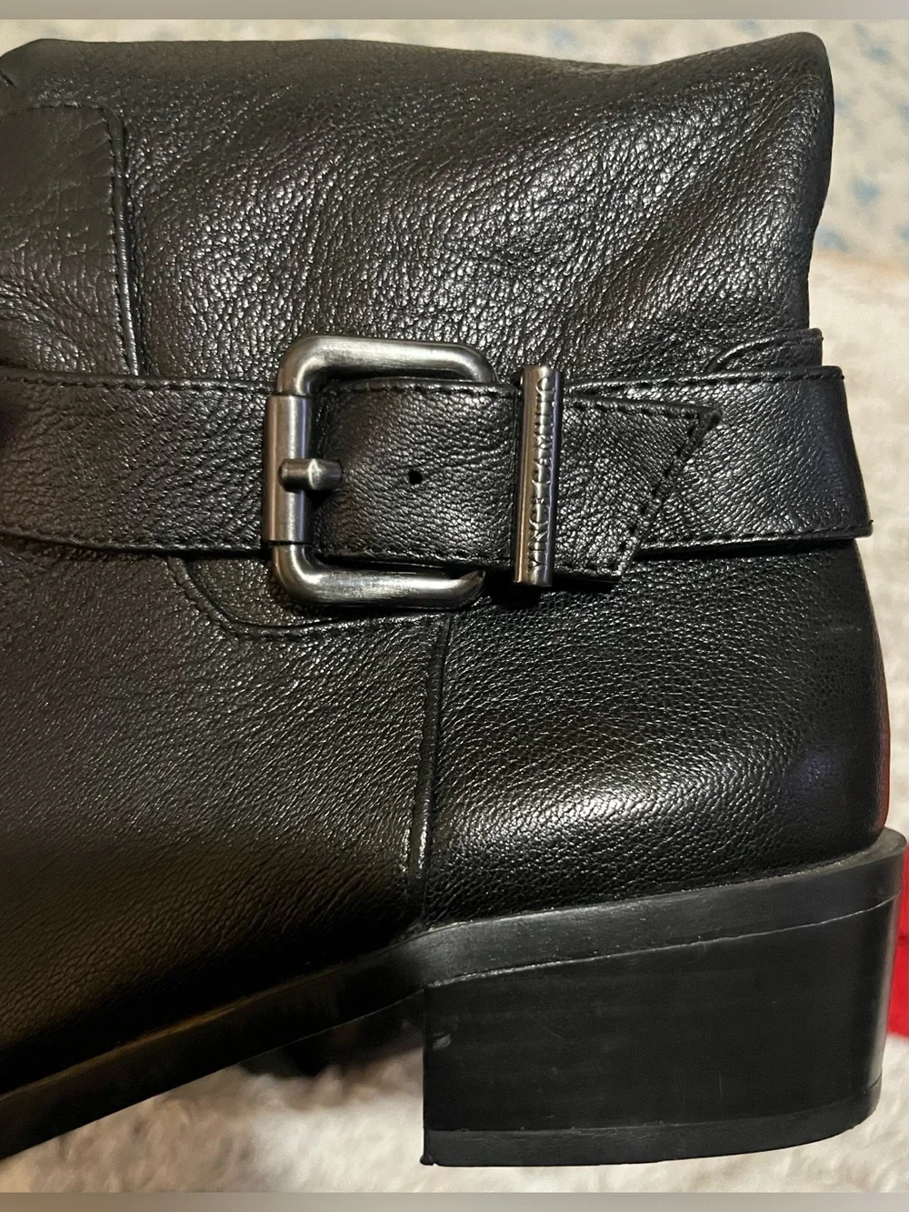 Vince Camuto Black Leather knee high riding  Boots